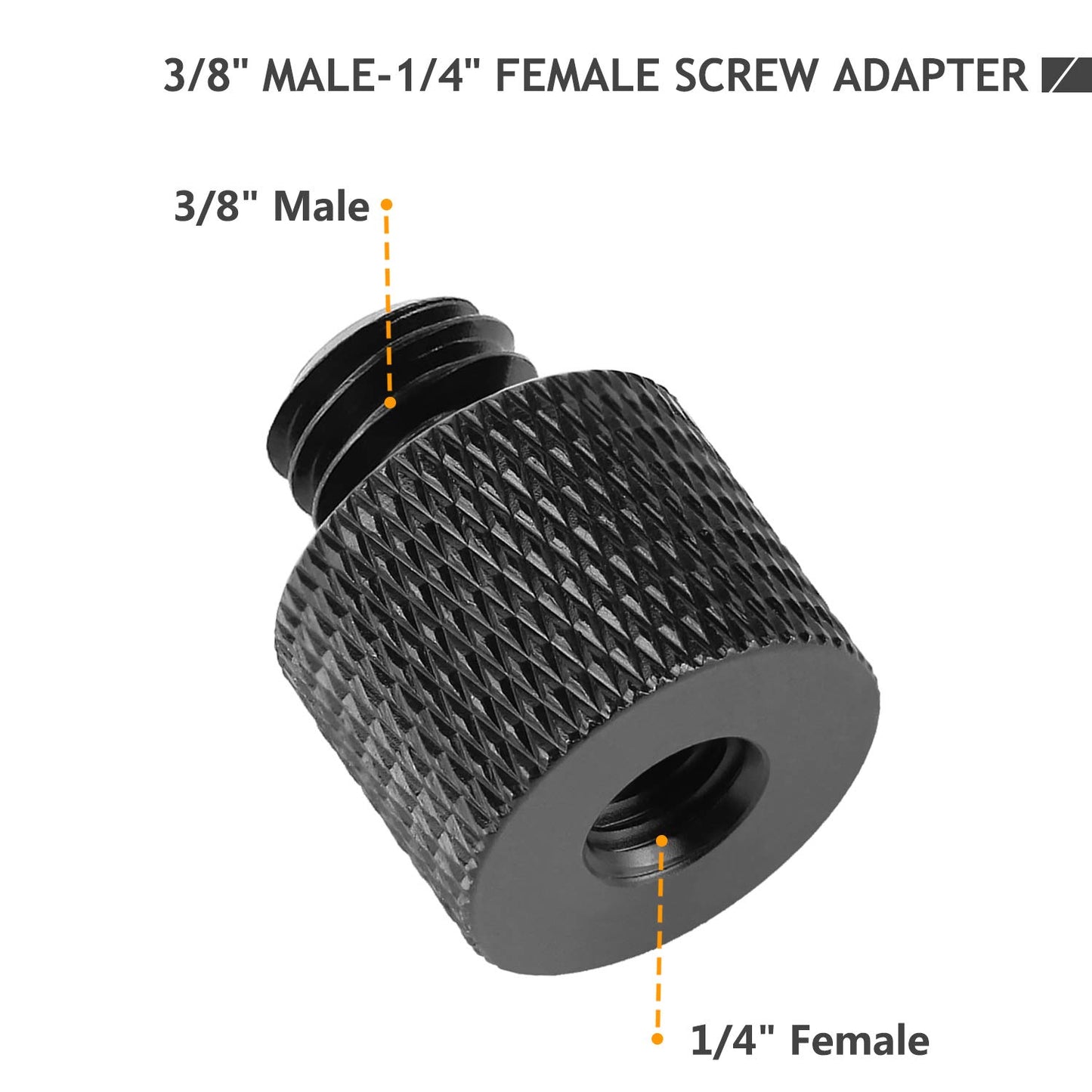 Frgyee 4 Pcs Camera Screw Adapter Thread 1/4" Male to 3/8" Female and 3/8" Male to 1/4" Female Adapter Set for Camera Monitor, Tripod, Mount