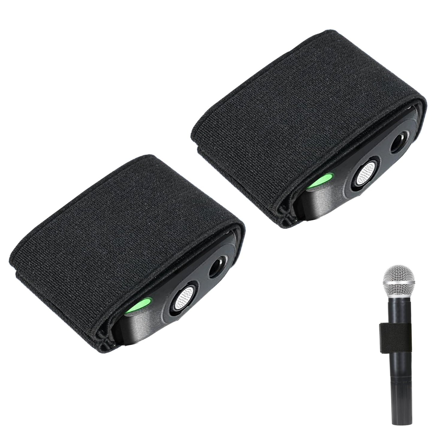 MOTAIN Hand Microphone Elastic Sleeve Compatible with DJI Mic Wireless Recorders,Ideal Accessory For Wedding Photographers(2 Pack)