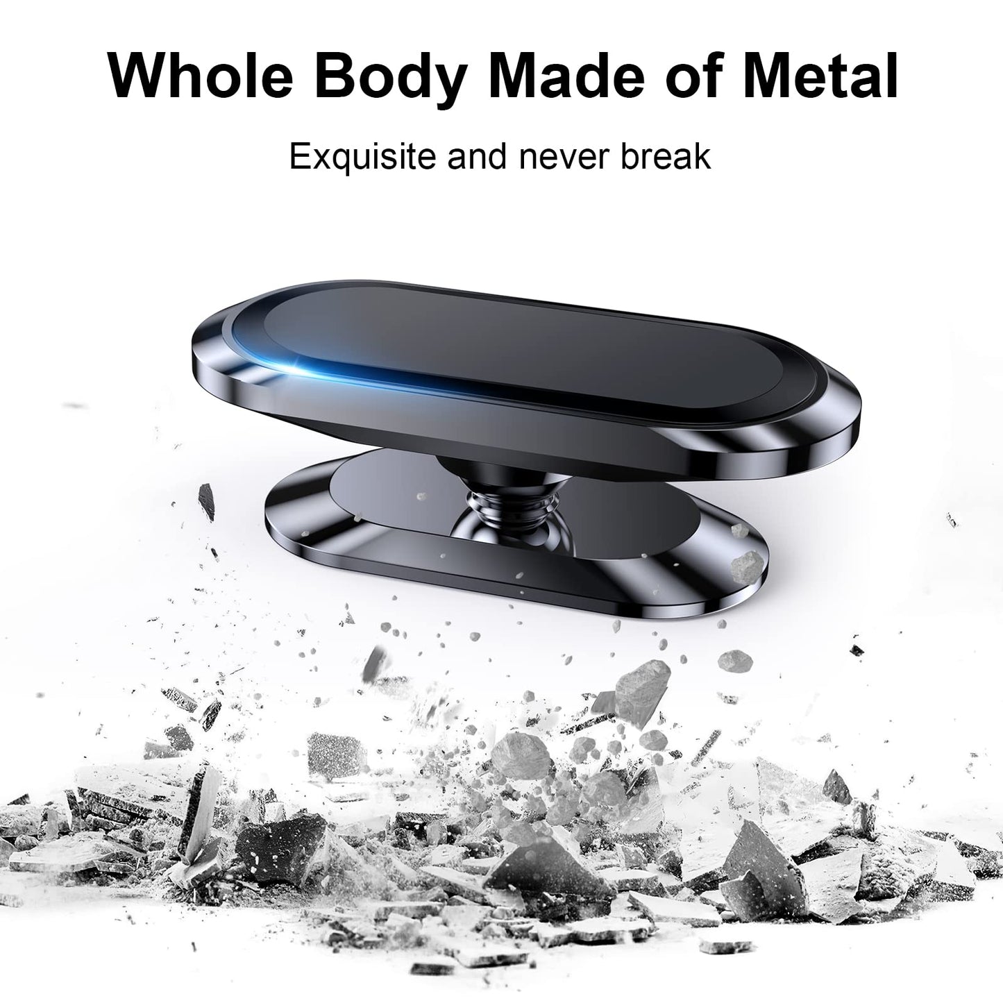 ?2-Pack? Magnetic Phone Holder for Car Dash?Strong Magnet? Magnetic Car Phone Holder Mount ?4 Plate? Phone Holders for Your Car Phone Mount for Car