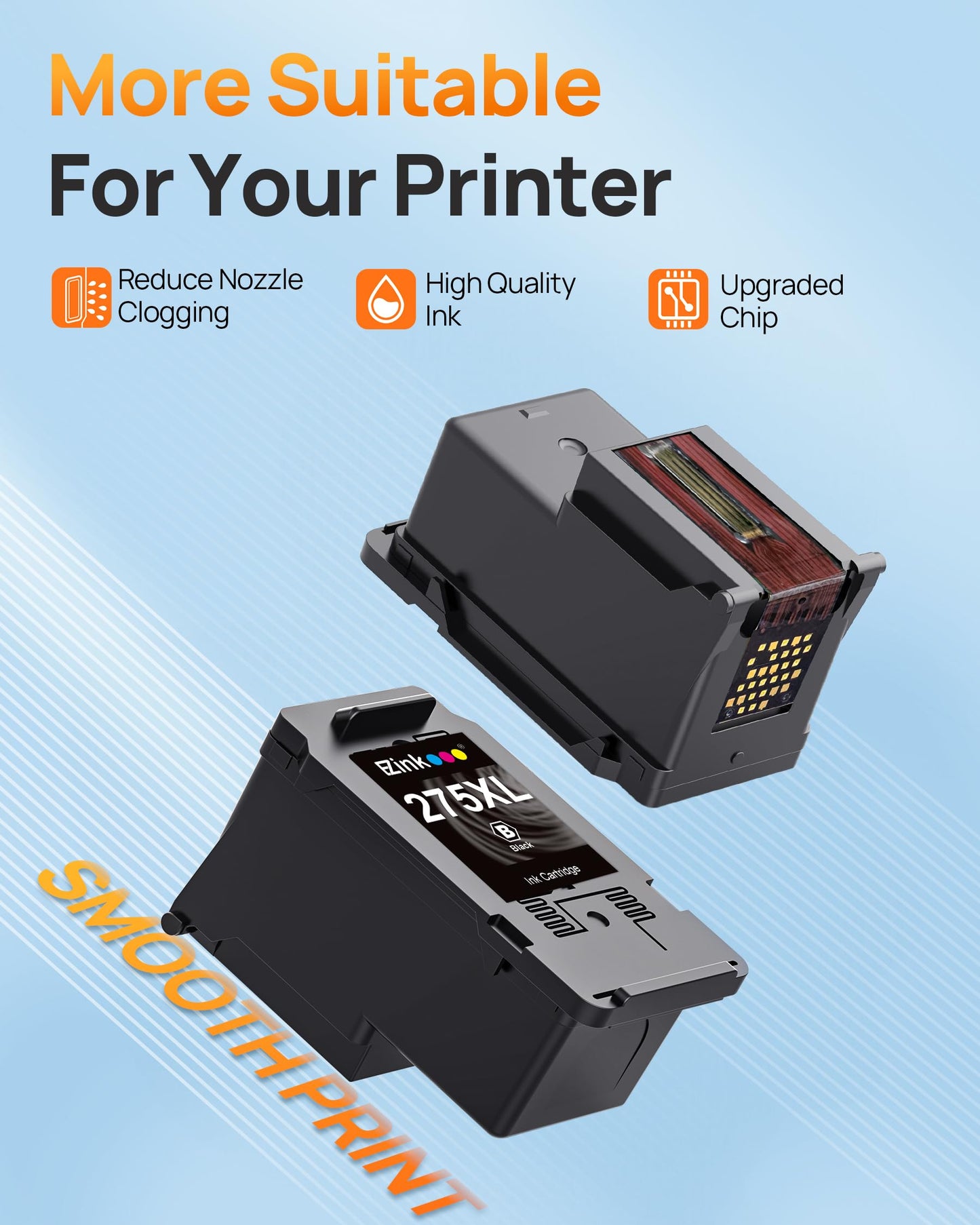 E-Z Ink Remanufactured Canon 275 Black Ink PG275 275XL Ink Cartridges