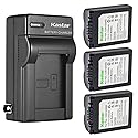 Kastar 3-Pack Battery and AC Wall Charger Replacement for Panasonic CGA-S006 CGA-S006e CGR-S006 CGR-S006e DMW-BMA7 Battery, DE-A44 DE-994 DE-994A