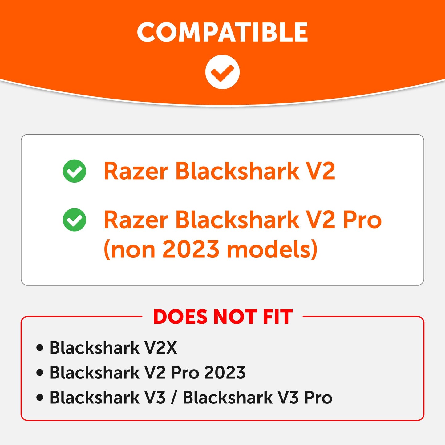WC Freeze Blackshark - Cooling Gel Earpads for 2020-2022 Razer Blackshark V2 & V2 Pro (Does Not Fit 2023 Model) by Wicked Cushions - Boost Comfort