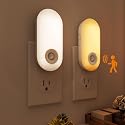 Dawnrise Night Lights Plug into wall, Motion Sensor Night Light Plug in Indoor, 38 LED Dimmable 100LM or 10LM and 2 Color Temperature Lights
