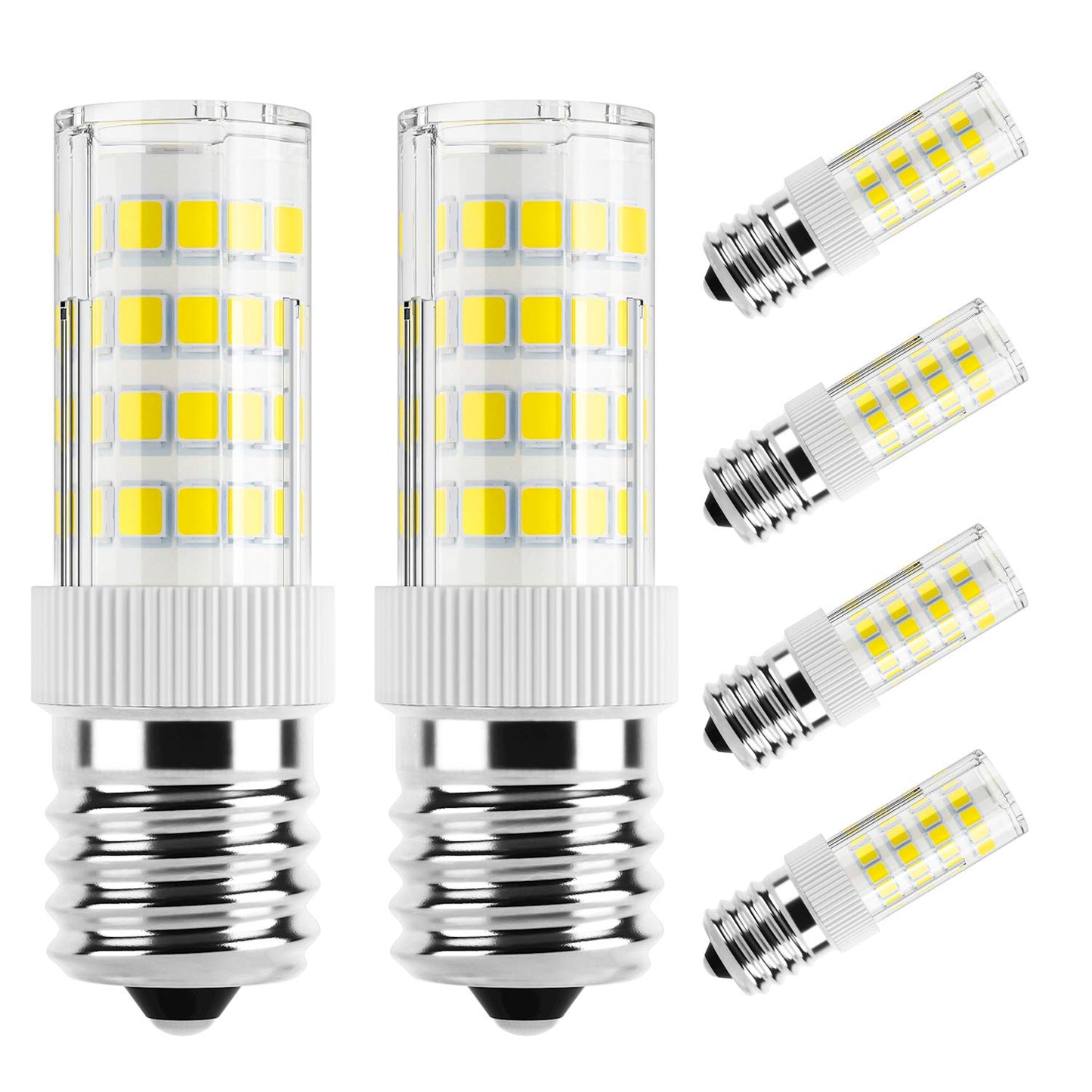DiCUNO E17 LED Bulb 4W, Appliance Bulb, 400LM, Daylight White 6000K, 6-Pack