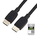 Amazon Basics HDMI Cable, 3 Feet, HDMI 2.1 to HDMI Cable (48Gbps), 8K@60Hz 4K@120Hz Certified Ultra High Speed, Black, Compatible