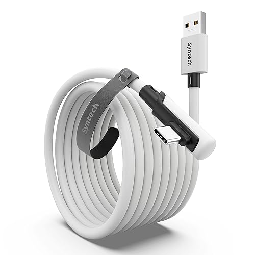 Syntech Link Cable 16FT for PCVR Compatible with Oculus/Quest 3/Meta Quest 3S, Quest2/Pro/Pico 4/Ultra Accessories and PC/SteamVR, High Speed PC Data