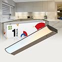 ASD LED Under Cabinet Lighting, 18 inch 8W 715 LM, Dimmable Hardwired Under Cabinet Lights for Kitchen, 3000K Soft/4000K Cool/5000K Daylight, Under