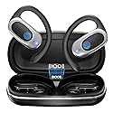 Open Ear Wireless Headphones Air Conduction Earbuds with Mic 42H Playtime Clear Calls LED Digital Display Over Earphones Lightweight Waterproof…