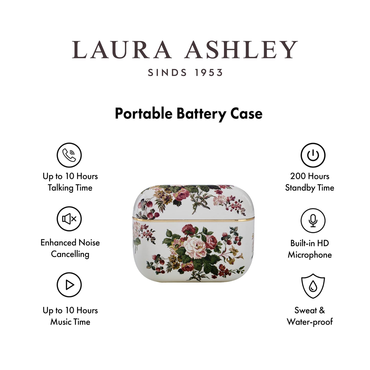 Laura Ashley Skylark True Wireless Earbuds for iPhone & Android - (ENC) Enhanced Noise Cancelling Bluetooth Earbuds with Mic - Up to 45 Hours Battery…