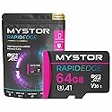 Mystor 64GB Micro Sd Card, Memory Card for Samsung Galaxy Tab S9, S8, S10, A9, Micro sd Card for Samsung Tab A9 Plus, S8 Plus, S10+ Tablet PC MicroSD