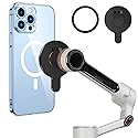 Magnet Clamp Adapter Ring Holder for Insta360 Flow 2 Pro, Magnetic Clip Quick-Release Mount for insta 360 flow pro 2, For Magsafe iPhone 17 16 15 14