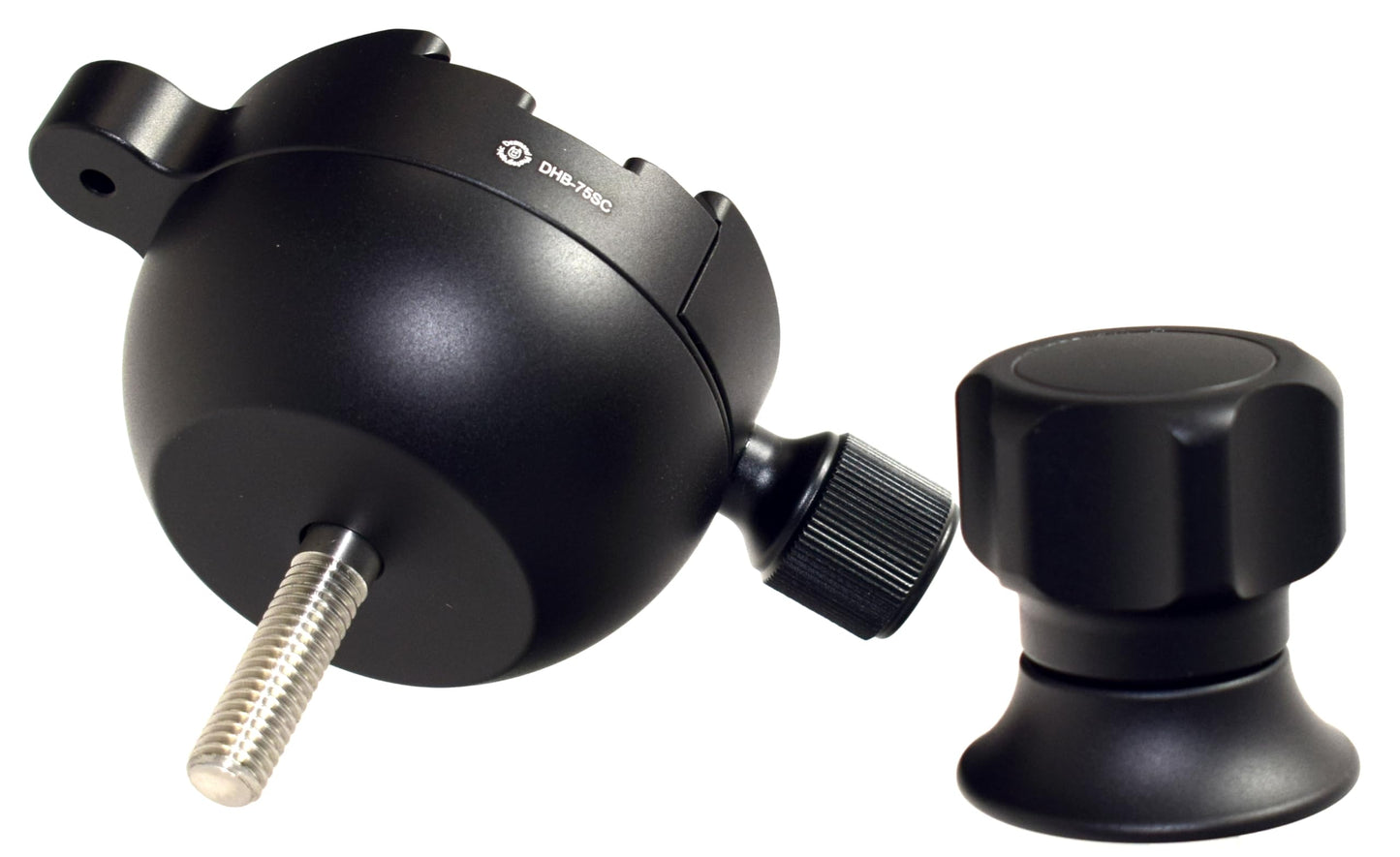 Desmond DHB-75SC 75mm Leveling Half Ball Adapter for Video Bowl Tripod Short Handle + Arca Compatible Clamp + Bubble Level