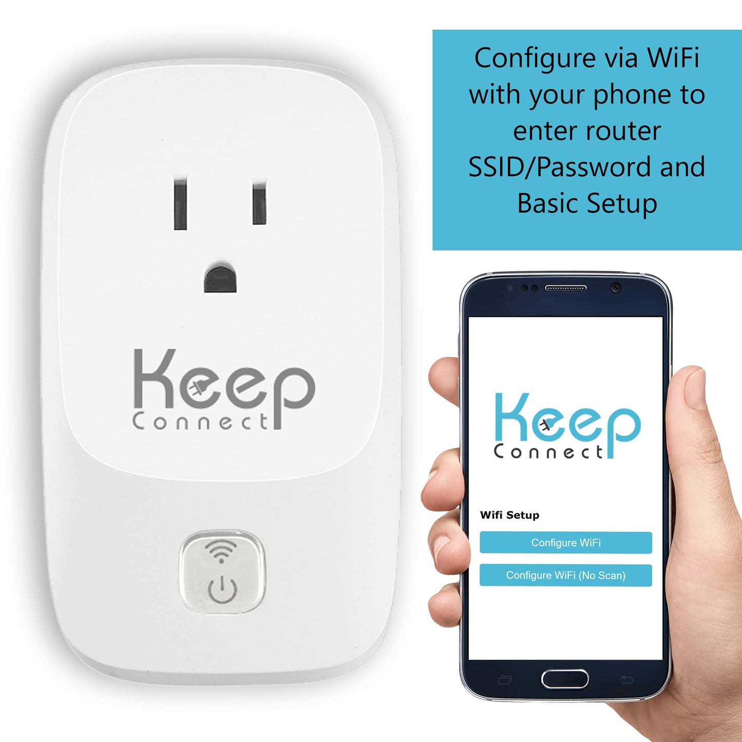 Keep Connect MAX Router Rebooter, Wi-Fi Reset Device, Monitors Connectivity and Resets When Required. No App Necessary. If You Enter a Phone Number it