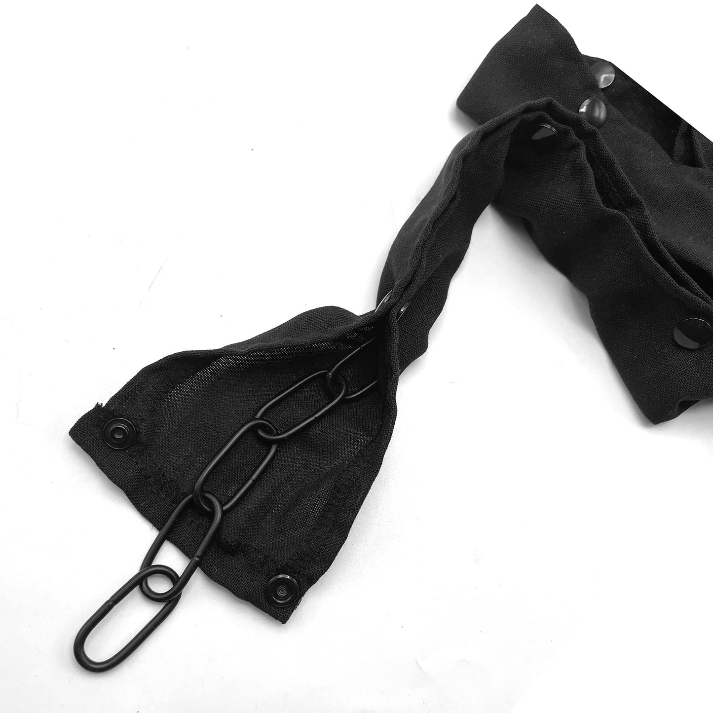 ECUDIS 2 Packs Chandelier Chain Cover Cord Cover 6 Feet, Great for Lamps, Light Fixtures, and Desks, Cable Management, Black