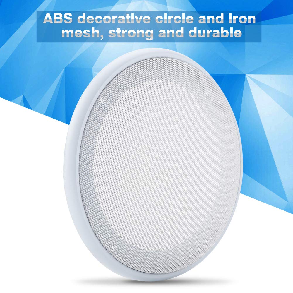 Mugast Speaker Grilles,2 Pcs 6.5 Inch Universal White Stereo Car Audio Speaker Cover Mesh,Anti-Collision,Anti-dust,for Home Speakers,Ceilings,Car
