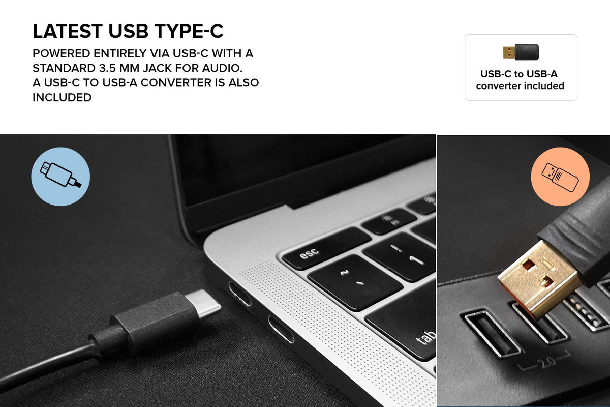 Creative Pebble V2, 2.0 USB Desktop Stereo Speakers for PC/Laptop, Black