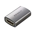 Zeskit HDMI Coupler V2 Aluminum Full Shielding 24K Gold Plated Connectors (Female to Female)