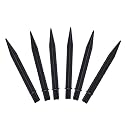 Aliotech 6Pcs 8.25 Inch Reinforced Ground Spikes, Solar Lights Spikes, ABS Plastic Lights Replacement Stakes, Ideal for Solar Pathway Lights Garden