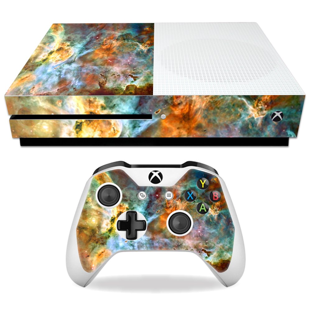 MightySkins Skin Compatible with Microsoft Xbox One S - Space Cloud | Protective, Durable, and Unique Vinyl Decal wrap Cover | Easy to Apply, Remove