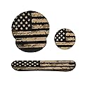 Retro Flag Ergonomic Wrist Support Keyboard Mouse Wrist Rest Set, Computer Office Comfortable Wrist Rest for Mouse Easy Typing