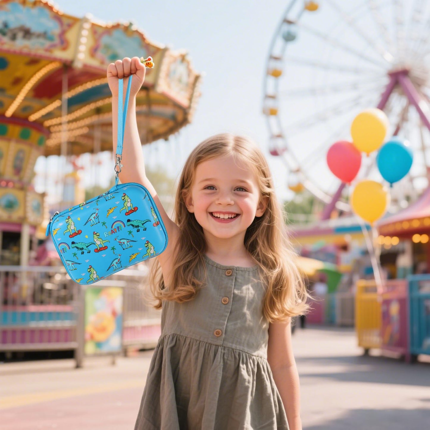 Kids Camera Case Compatible with ESOXOFFORE, for Dylanto, for Cimizi, for DUDUDRAGON for Instant Print Camera and Print Paper, Cute Hard Camera