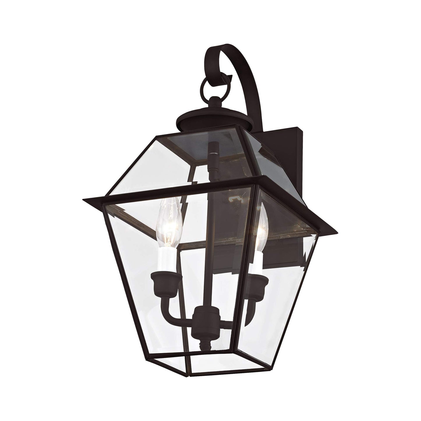 Livex Lighting 2281-07 Westover 2-Light Outdoor Wall Lantern, Bronze, 16.5" x 9" x 10"