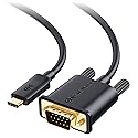 Cable Matters USB C to VGA Cable (USB-C to VGA Cable) 6 ft - Thunderbolt 4 / USB4 / Thunderbolt 3 Port Compatible with MacBook Pro, Dell XPS 13, 15