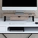 Anji Mountain Monitor Stand - Desktop Organizer & Laptop Riser, Ergonomic Monitor Riser, Space-Saving Monitor Stand for Desk, Durable Construction