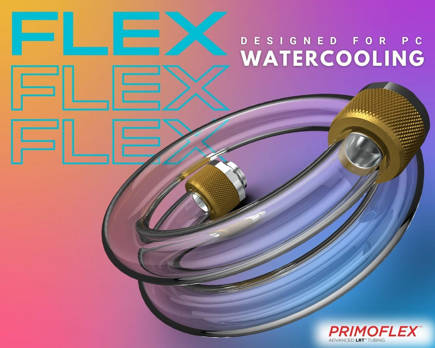 PrimoChill PrimoFlex LRT Custom Watercooling Flexible Tubing -7/16in.ID x 5/8in.OD, 10 feet Bundled with System Prep and Coolant, Made with Premium