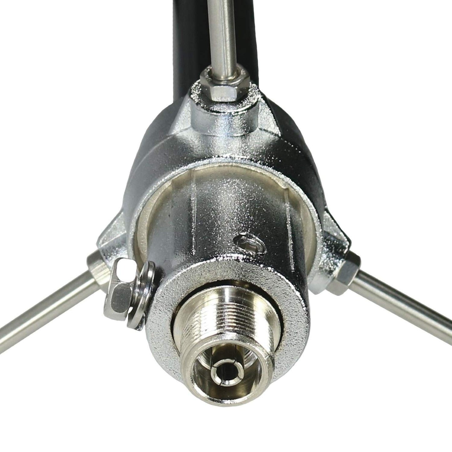 Tram 1480-B 200-Watt Dual-Band 2-Section Fiberglass Base Antenna with 50-Ohm UHF SO-239 Connector, 8-Ft. 4-in. Tall (Black)