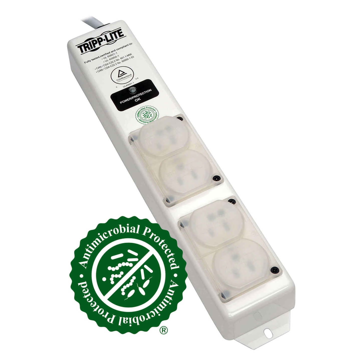 Tripp Lite Medical-Grade Surge Protector Power Strip, 4 Hospital-Grade Outlets, 6 ft. Cord, for Patient-Care Vicinity- UL60601-1 (SPS406HGULTRA)