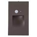 Ciata LED Indoor & Outdoor Motion Sensor Light - Deck Stair Lights, Integrated PIR & Dusk to Dawn Sensor - Vertical Stairway Lighting - Bronze