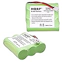 HQRP 2-Pack Phone Battery Compatible with Casio 1350/3201010 3201012 3201014 CP-1260 CP-1275 CP-1475 CP2070 CP2575 CP280 CP-720 CP-725 CP749 CP-750