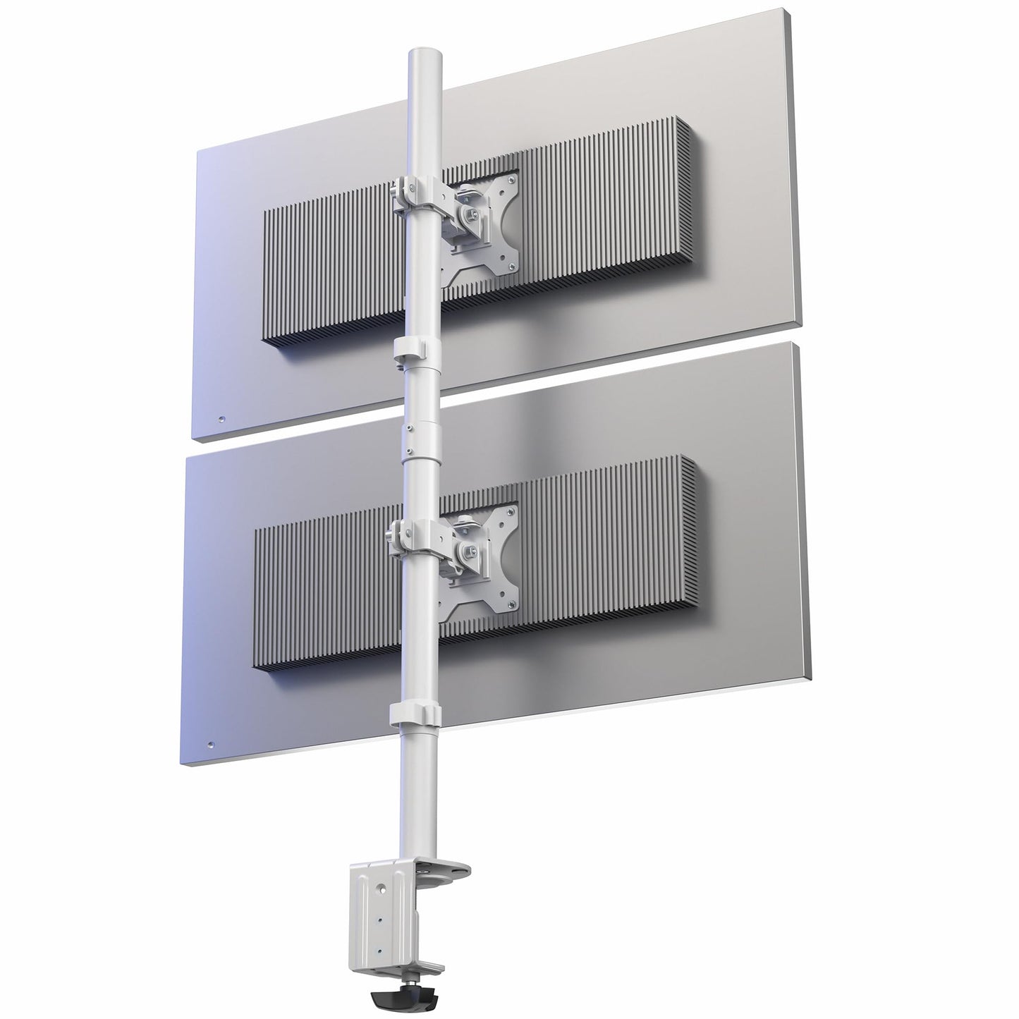 VIVO Dual Vertically Stacked LCD Monitor Desk Mount, Extra Tall Heavy Duty Adjustable Stand for 2 Ultrawide Screens up to 34 inches, 22 lbs Capacity