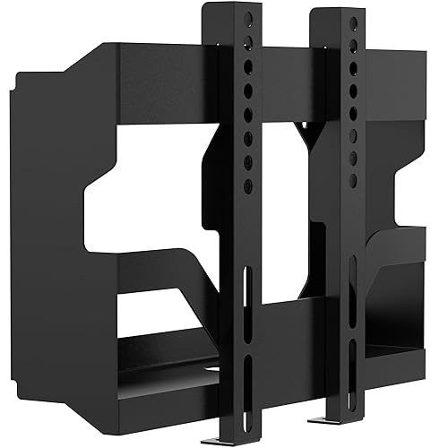 Low Profile TV Wall Mount - CTA TV Wall Mount with Compartment for PC or Console - for 14 to 42 inch LED LCD & Plasma TV’s and Monitors - VESA Bracket