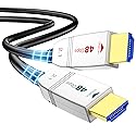 FeizLink 8K Fiber Optic HDMI Cable 3FT, 48Gbps Ultra High Speed HDMI 2.1 Cable, Support 8K60Hz 4K120Hz HDR eARC HDCP 2.2&2.3, HDMI Cord Compatible