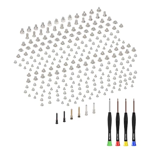 Risidamoy for iPhone 11 PRO MAX Complete Full Screws Set Replacement 11PROMAX with 5-Point Pentalobe Screws Repair with 4 Screwdrivers for A2161 A2220