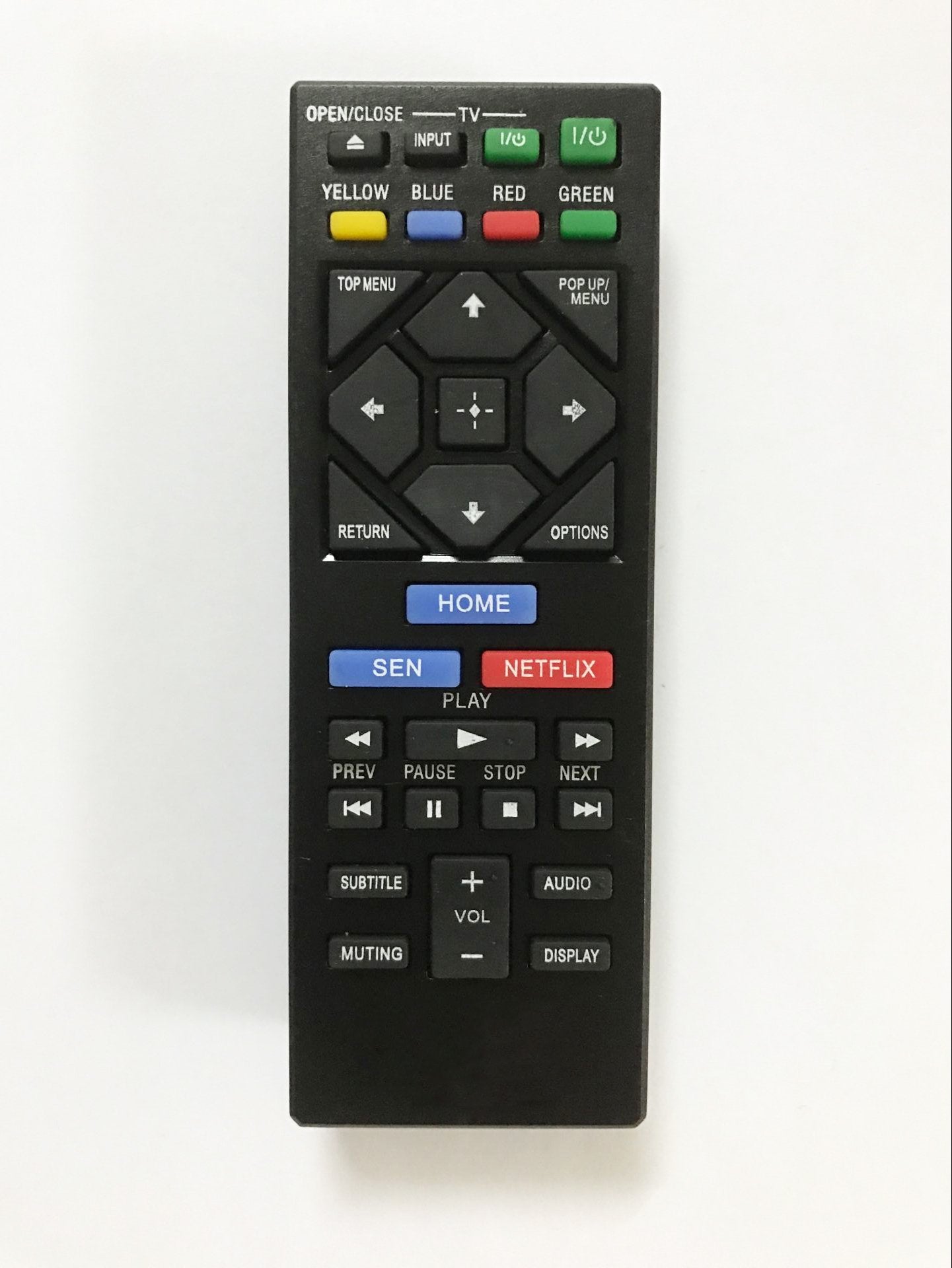 Replacement Remote Control for Sony BDP-S6200 BD-BX370 BDP-S2200 BDP-S2500 Blu-ray Disc Player