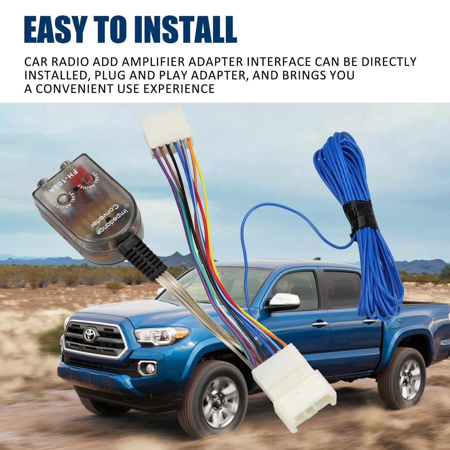 Add an Amp Amplifier Adapter Interface to Factory Radio System Fit for Toyota Subaru Scion Lexus