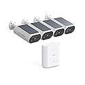 aosu Solar Security Cameras Wireless Outdoor, 2Mins DIY Installation, No Subscription Required Cameras for Home Security System, Local Storage, 2K