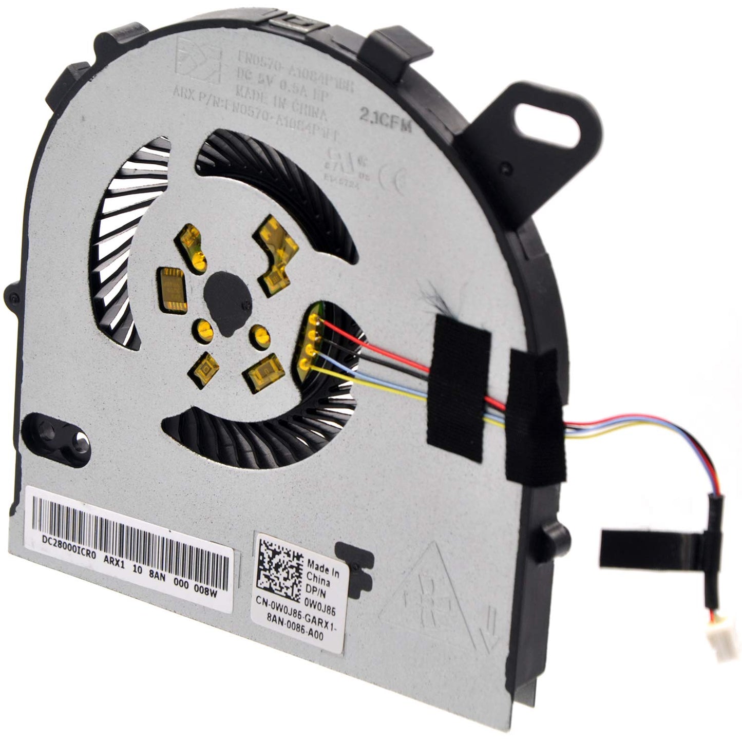 Deal4GO CPU Cooling Fan W0J85 0W0J85 Replacement for Dell Inspiron 15 7560 7572 Vostro 5568 5468 (UMA)
