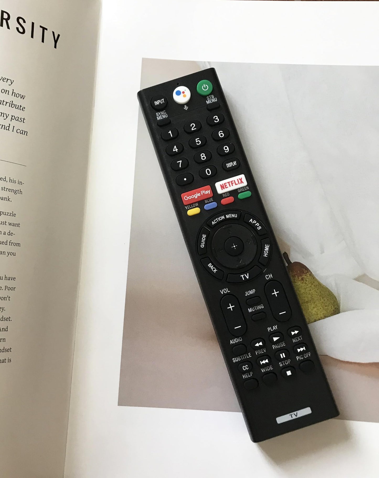 Remote Control Replacement Voice Remote for Sony Smart Bravia TV XBR-43X800D XBR-55X930D XBR-65X850D XBR-65X930D XBR-75X850D XBR-75X940D XBR-85X850D