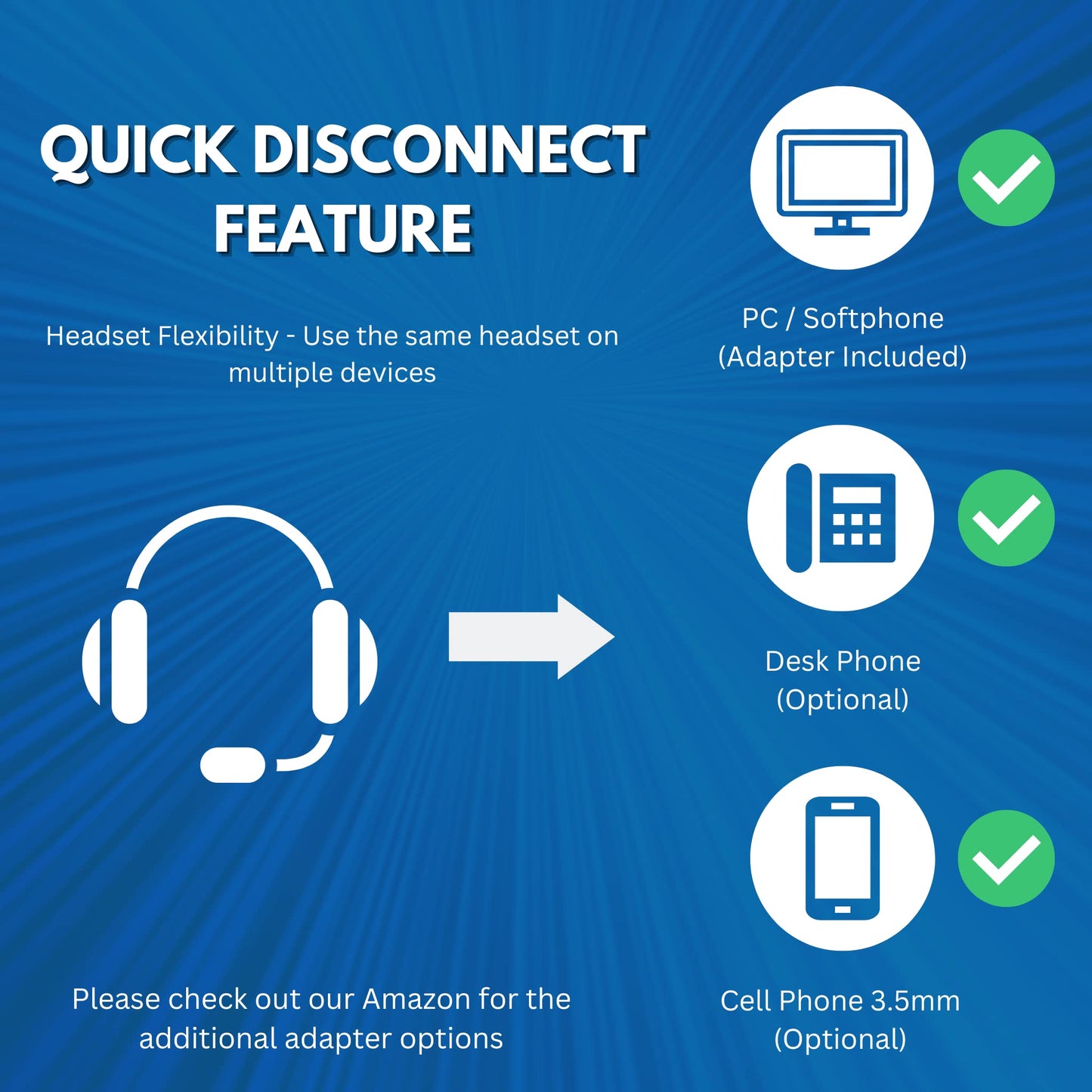 TruVoice HD-350 USB Deluxe Headset for The Office or Call Center - Works with All VoIP Phone Systems - Noise Canceling Microphone and HD Speakers