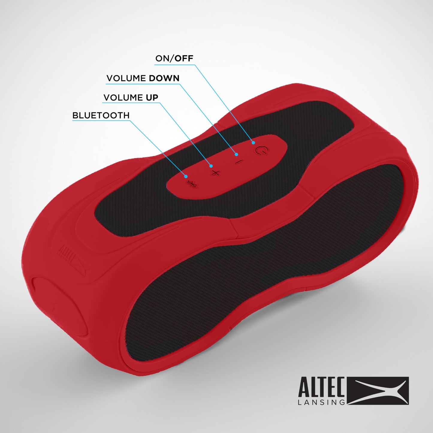 Altec Lansing BoomJacket XL Wireless Bluetooth Speaker, Magnetic Waterproof Speaker, IPX7 Outdoor Speaker with 24H Playtime, Portable Speaker