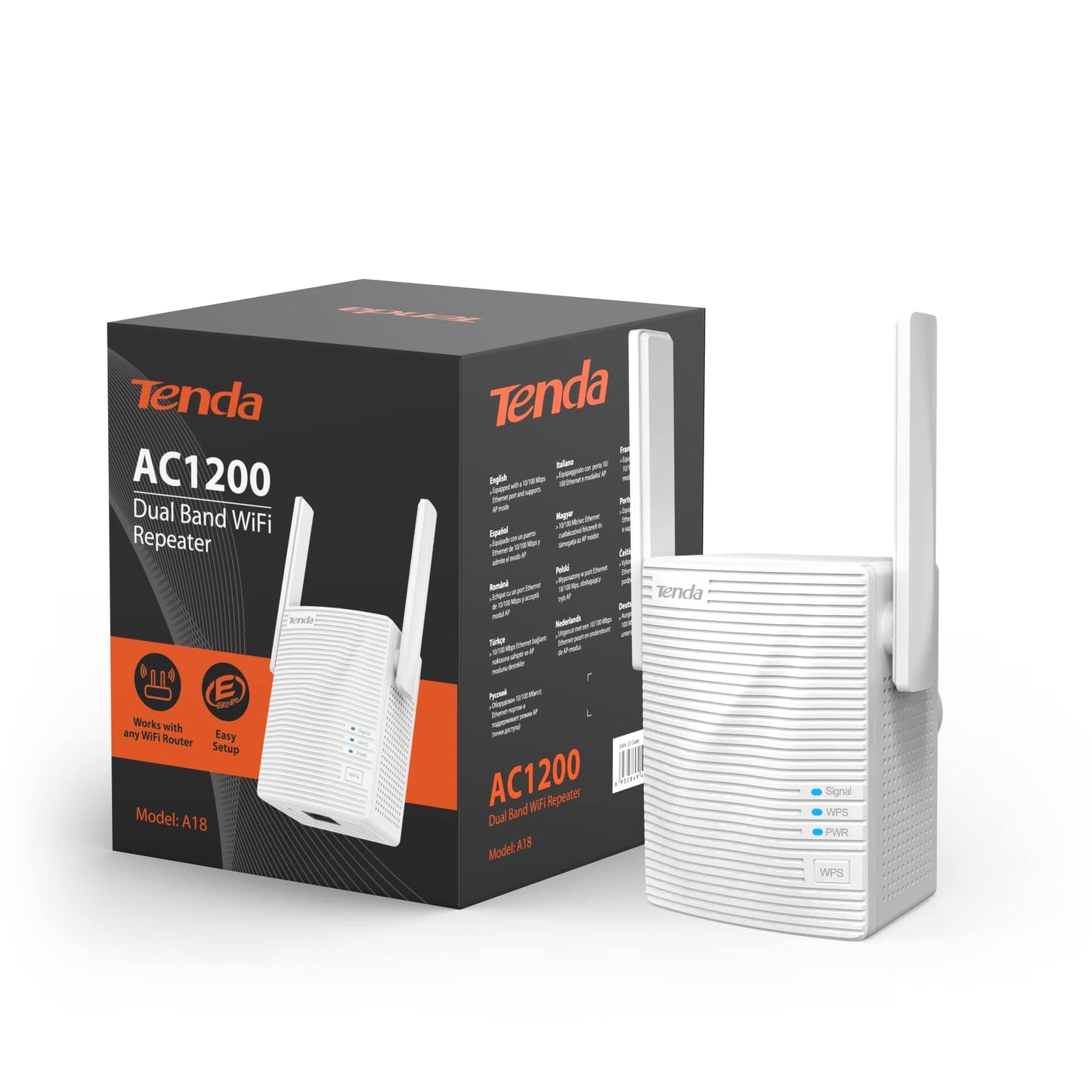 Tenda WiFi 6 Extender AX3000 (A18-AC1200)