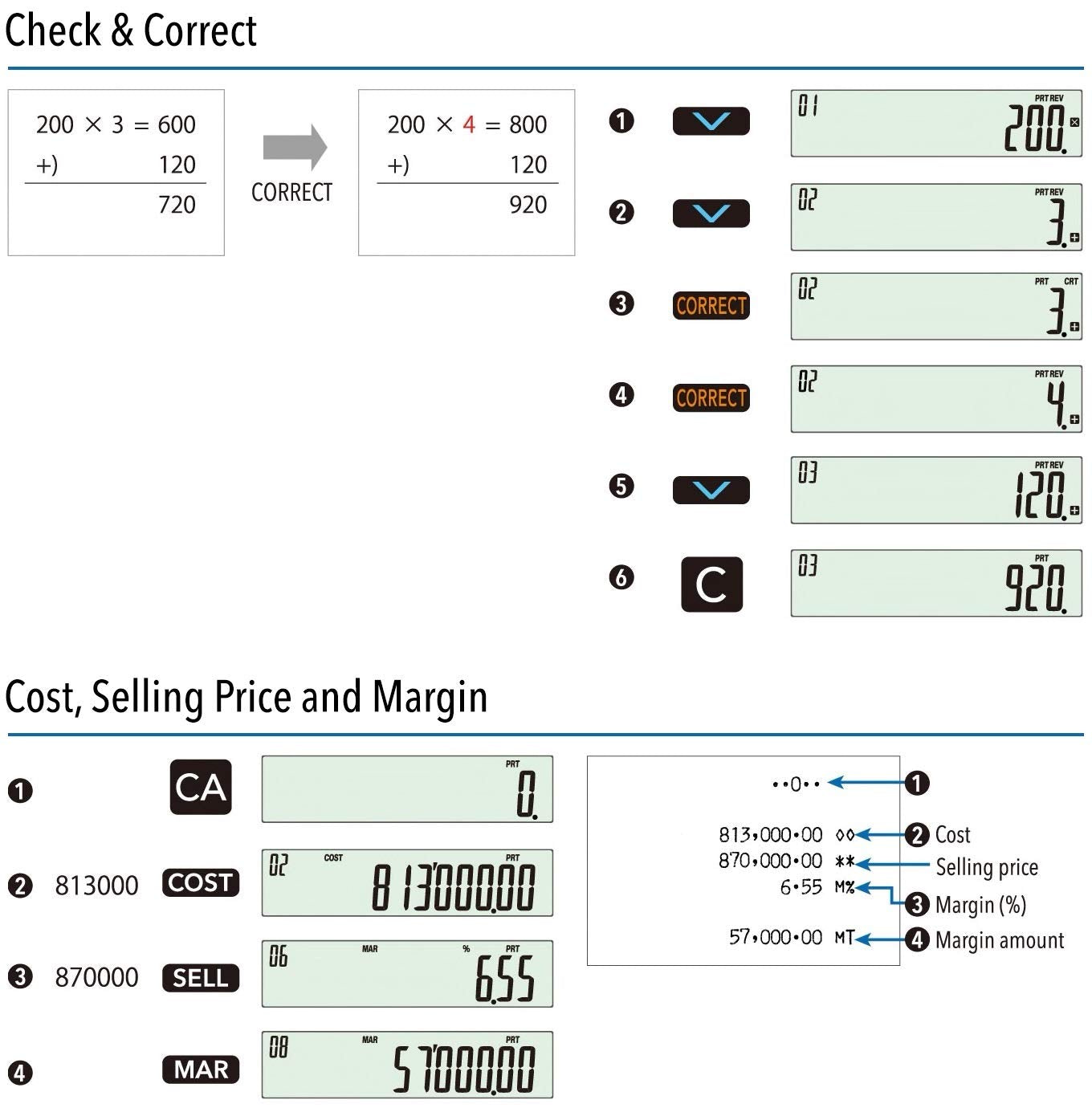 Casio HR-200RC Printing Calculator