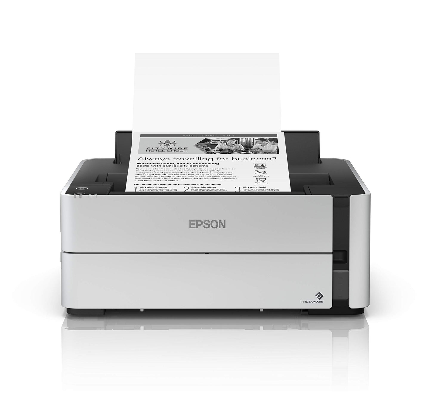 Epson EcoTank ET-M1170 Wireless Monochrome Supertank Printer with Ethernet Plus 2 Years of Unlimited Ink*