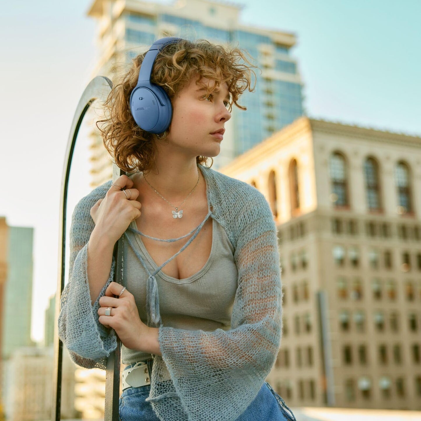 Bose QuietComfort Bluetooth Headphones, Wireless Headphones with Active Over Ear Noise Cancelling and Mic, Deep Bass, Up to 24 Hours of Playtime…