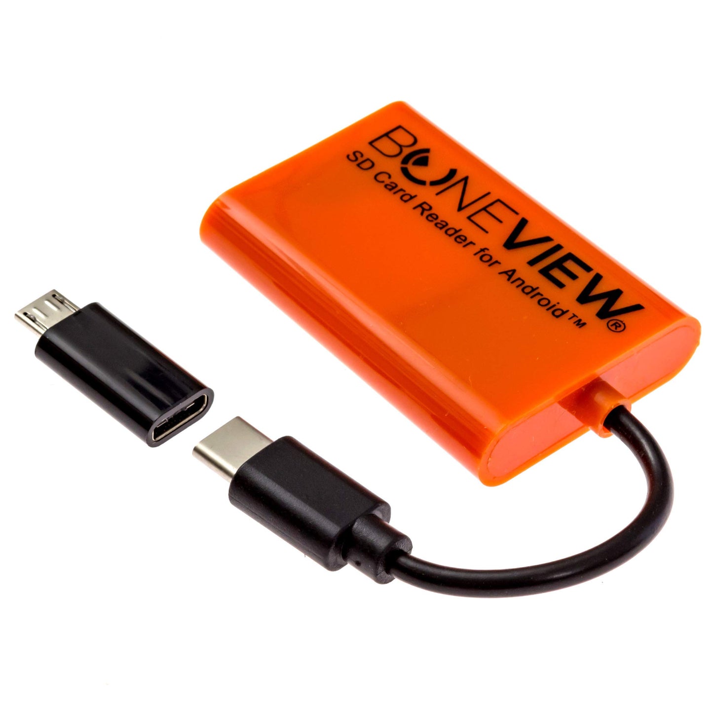 SD Card Reader for Android - Type C USB Trail Camera Viewer by BoneView - Backup Play Save and Share Deer Hunting Photo & Video from Game Cam Memory