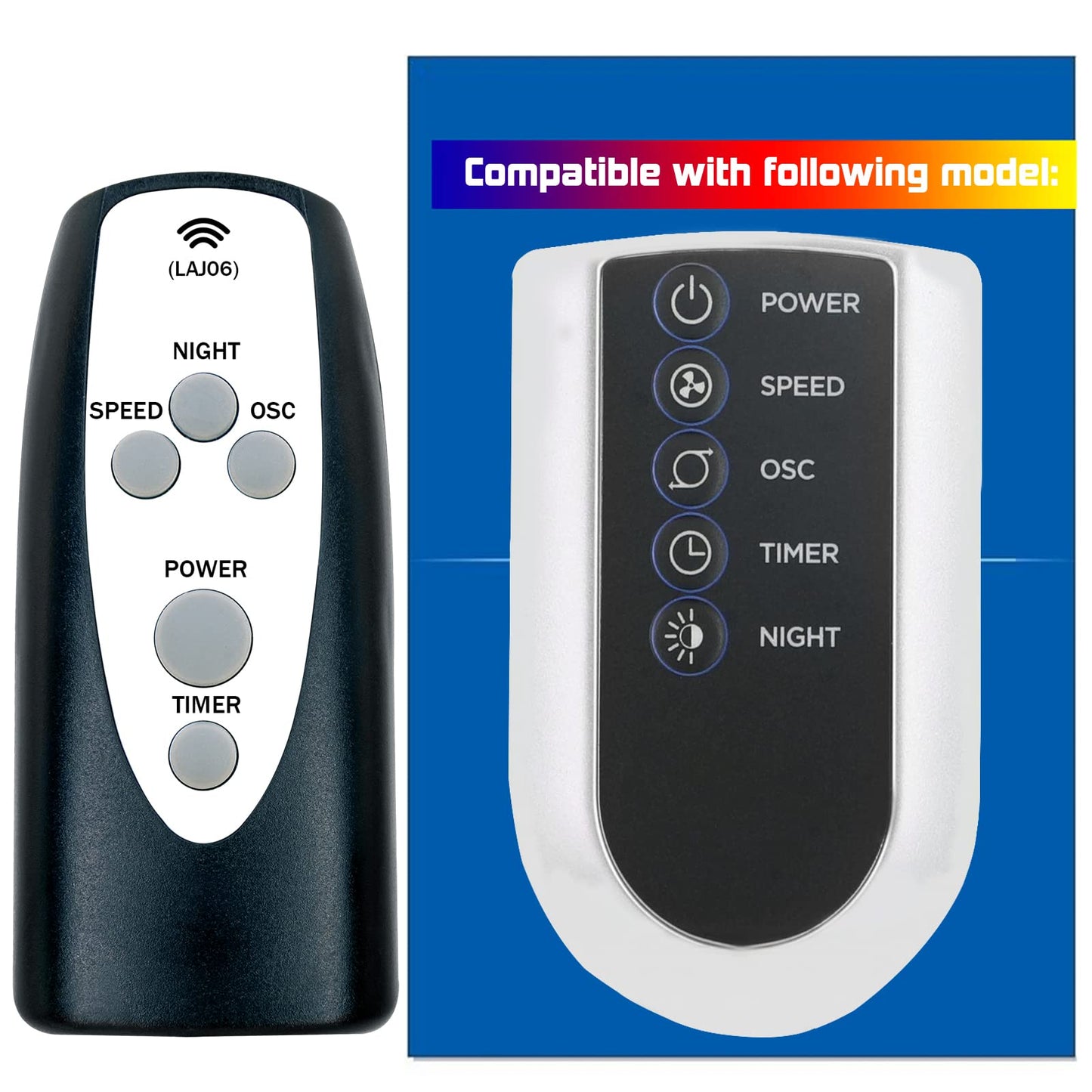 Replacement Remote Control for Lasko Household Tower Fan T42951